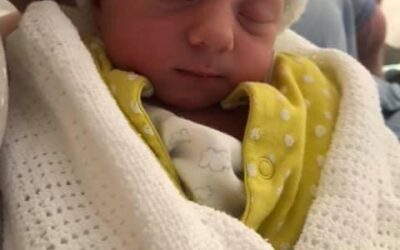 A natural breech birth, bum first!