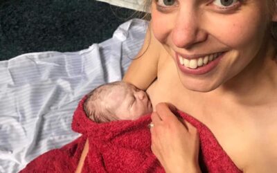 Two minutes of pushing and out she popped…and sent my husband out to get fish and chips.