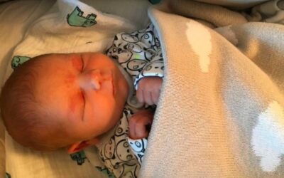 By 6:30am the midwives had gone and we were tucked up in bed, looking forward to a perfect first Christmas together.