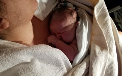 Soon after, I felt the “ring of fire” that I’d read about for the baby’s crowning